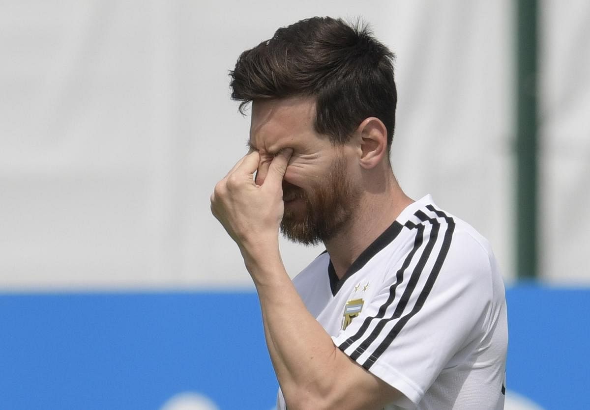TIME TO DELIVER: Lionel Messi, who has had a disappointing World Cup so far, will be desperate to score and hope to power a broken Argentina into the knock-outs. AFP