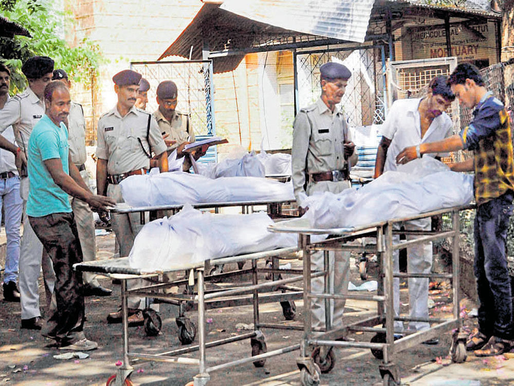 Eight members of the Students Islamic Movement of India (SIMI), who had escaped from the Bhopal Central Jail in October 2016, were shot dead by the police. PTI file photos