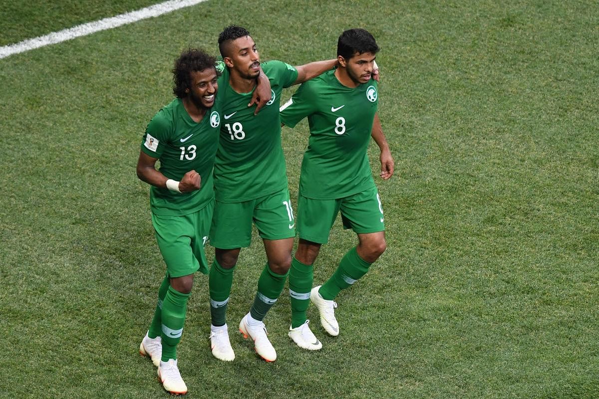 STRONG-WILLED MEN After being ripped apart by Russia in their group opener, Saudi Arabia bounced back well before signing off with a fine win over Egypt. AFP