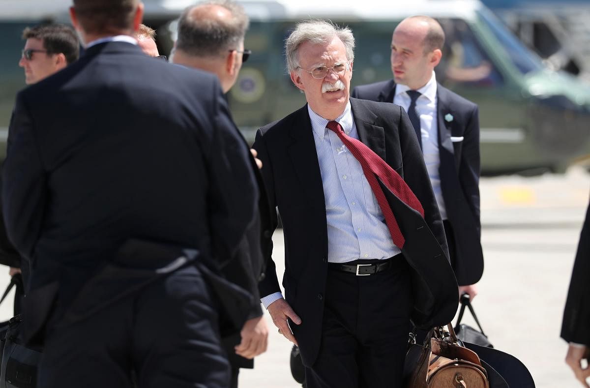 U.S. National Security Adviser John Bolton held talks in Moscow on Wednesday with Russian officials ahead of a meeting with Vladimir Putin, part of an effort to lay the ground for a summit between the Russian president and President Donald Trump. (Reuters Photo)