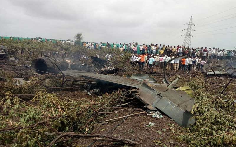 The aircraft, developed by Russia's Sukhoi and built under licence by the Hindustan Aeronautics Limited (HAL), had taken off from the HAL airstrip near Nashik. (Image: ANI Twitter)