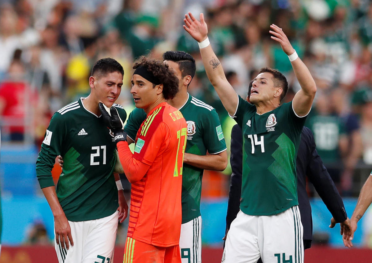 SUDDEN SHOCK Mexico, who showed great verve during their wins over Germany and South Korea, were caught napping by a spirited Sweden on Wednesday. REUTERS