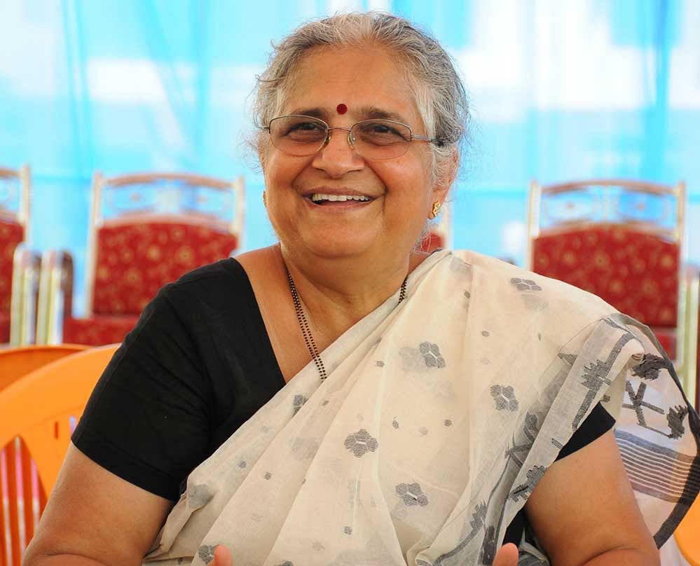 For the "mature writer" that Murthy considers herself to have become with time, scaling down to a child's level of understanding to create a perpetually hunky-dory world, has always felt like a task. (DH file photo)