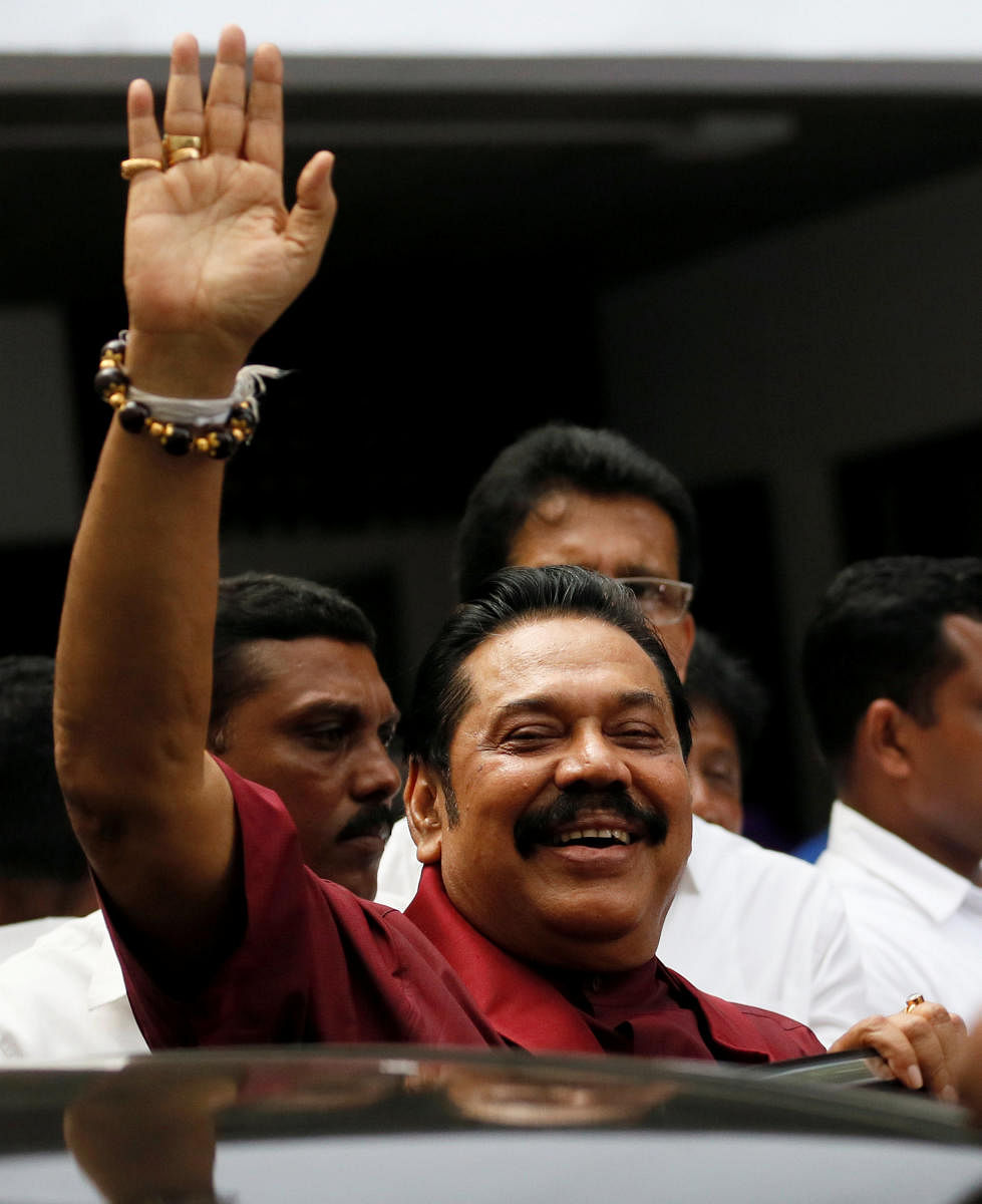Sri Lanka's former President Mahinda Rajapaksa. Reuters file photo