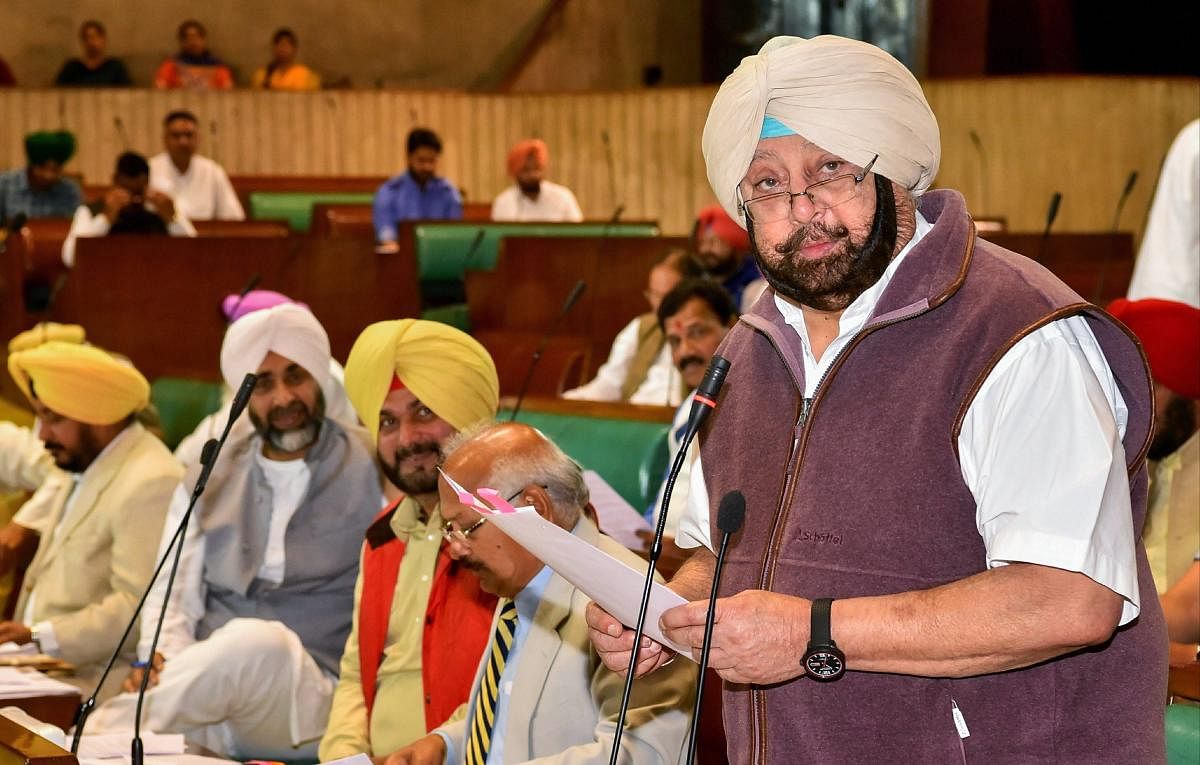 The decision to make the recommendation to the Centre was taken by in a meeting of the Punjab Cabinet chaired by Chief Minister Capt Amarinder Singh. (PTI file photo)