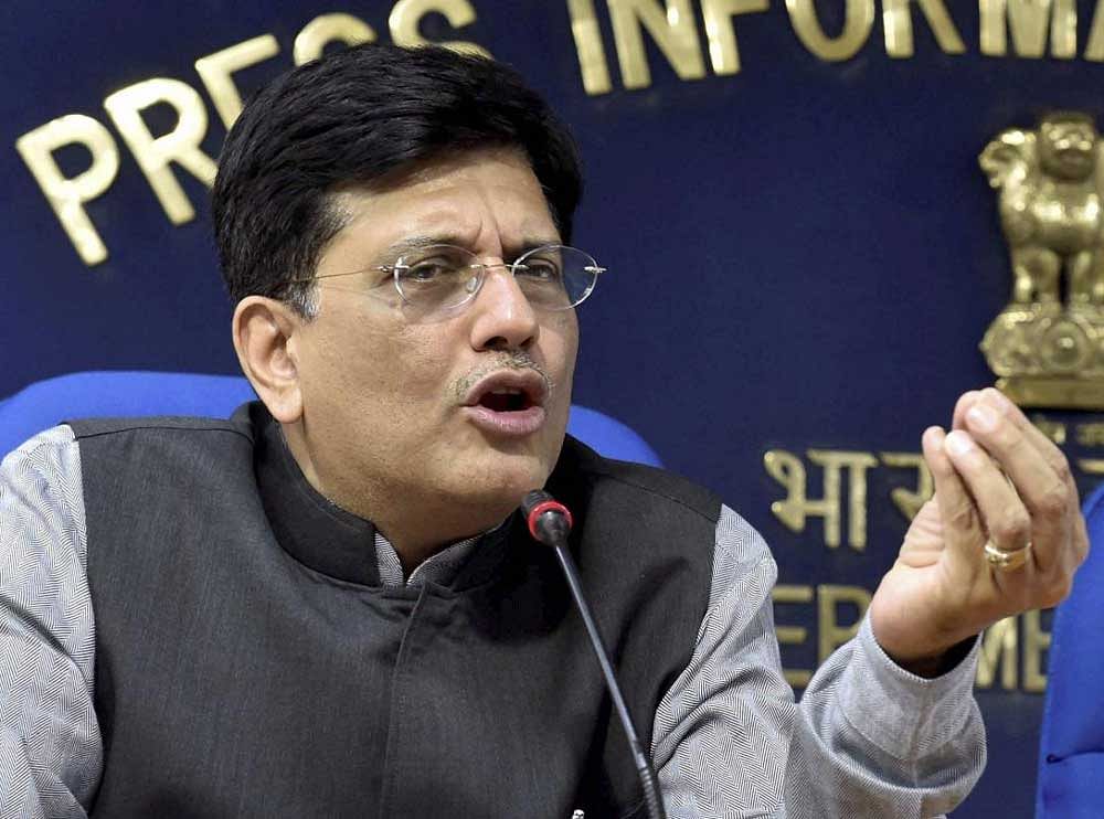 "There is a perception that fiscal deficit will not be met, but I feel, that we will actually do better than our budgeted fiscal deficit," Goyal said. PTI file photo.
