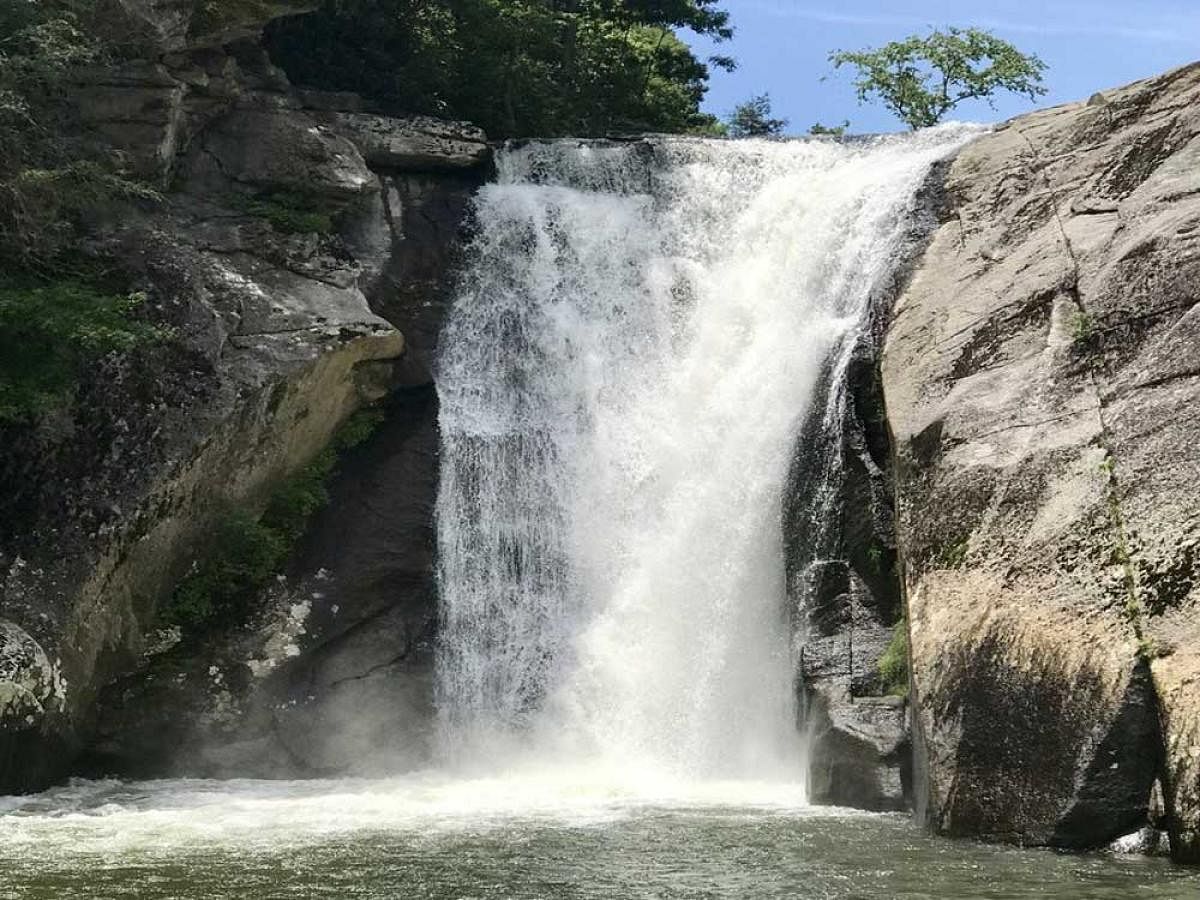 Elk River Falls in the US state of North Carolina, image courtesy Twitter