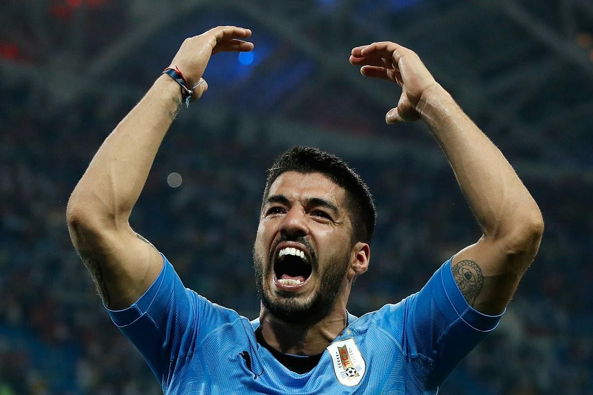 IMPRESSIVE: Uruguay, with stars such as Luis Suarez, have had an unbeaten run at the World Cup. (AFP Photo)