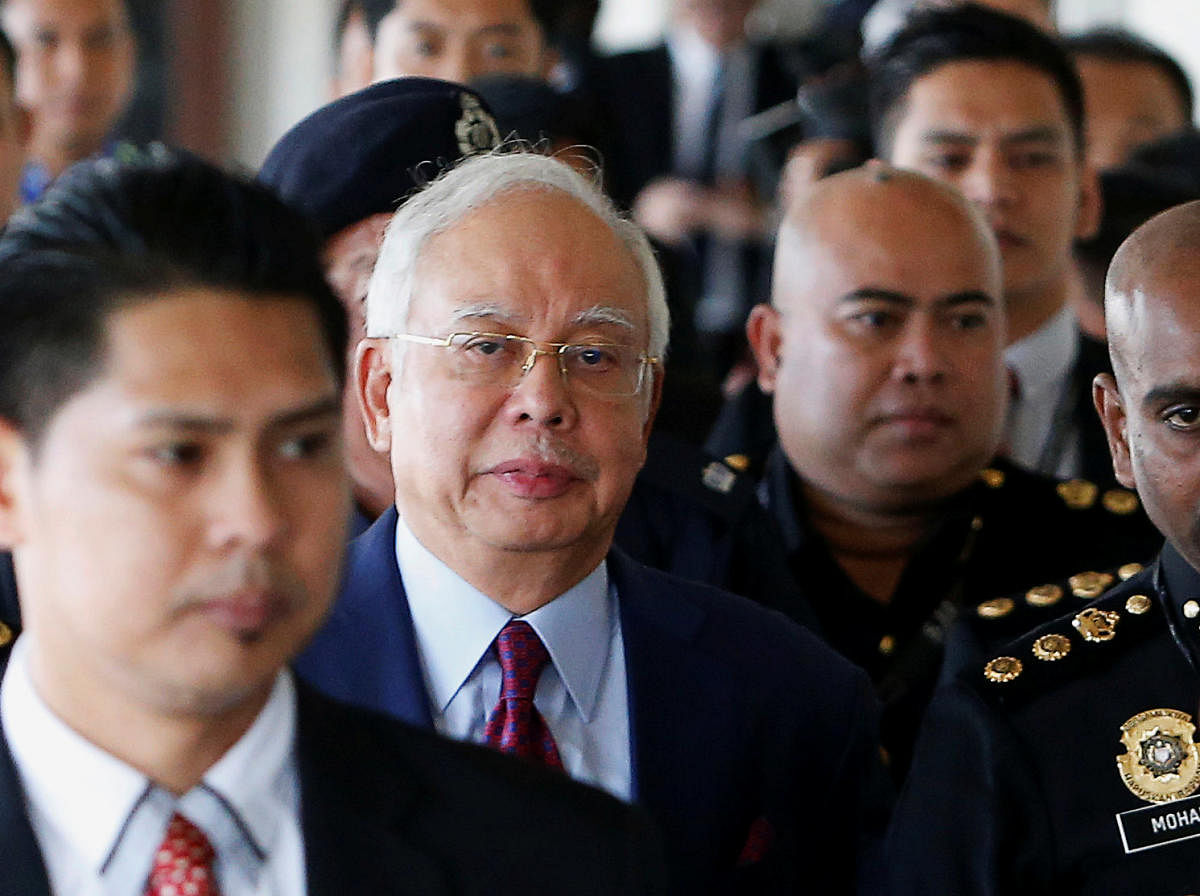 Former Malaysian prime minister Najib Razak arrives in court in Kuala Lumpur, Malaysia July 4, 2018. REUTERS