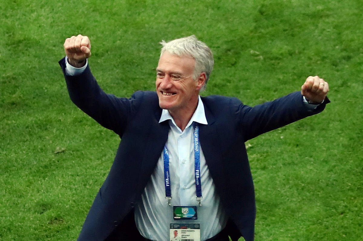 Although he has an embarrassment of attacking riches at his disposal, Didier Deschamps has not gotten carried away but instilled solidity to the French team. REUTERS 