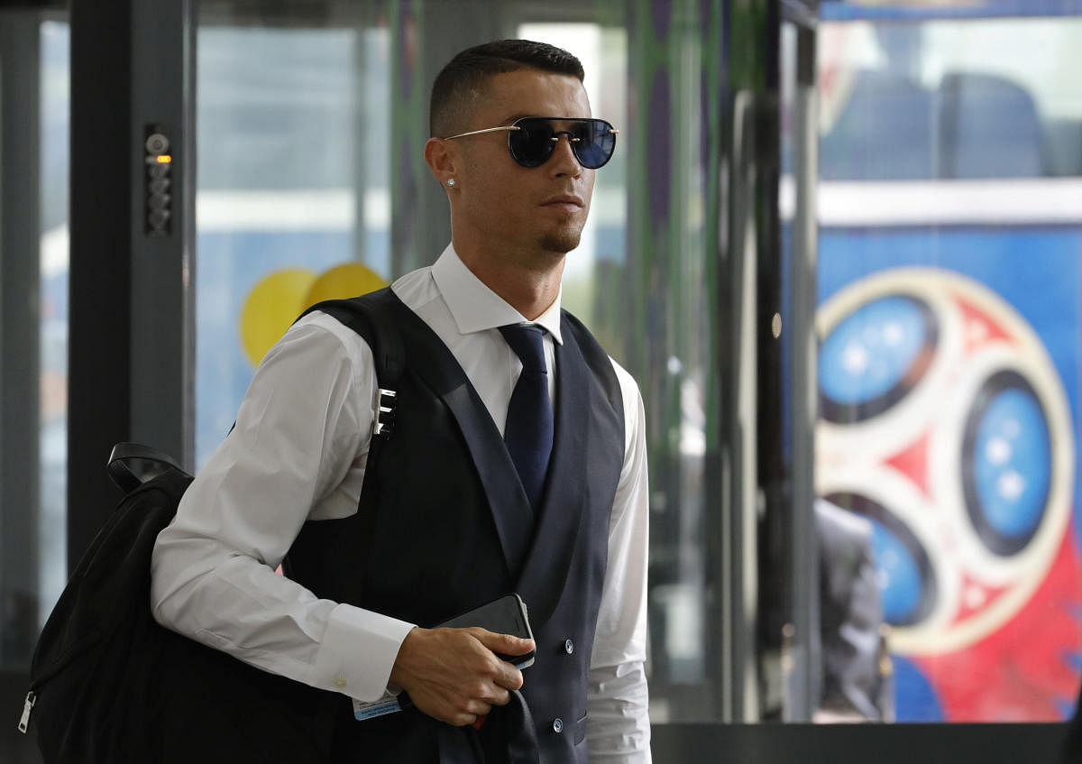 ortugal's Cristiano Ronaldo at Zhukovsky International Airport, Moscow, Russia - July 1, 2018. REUTERS