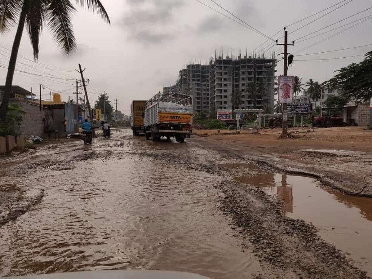 Residents demand the quick revival of the damaged road, connecting Channasandra and Thirumalashettyhalli in East Bengaluru.