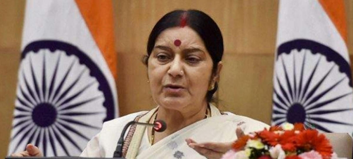 "Kansas incident - My heartfelt condolences to the bereaved family. We will follow this up with the Police and provide all assistance to the family," Swaraj tweeted. (PTI File Photo)