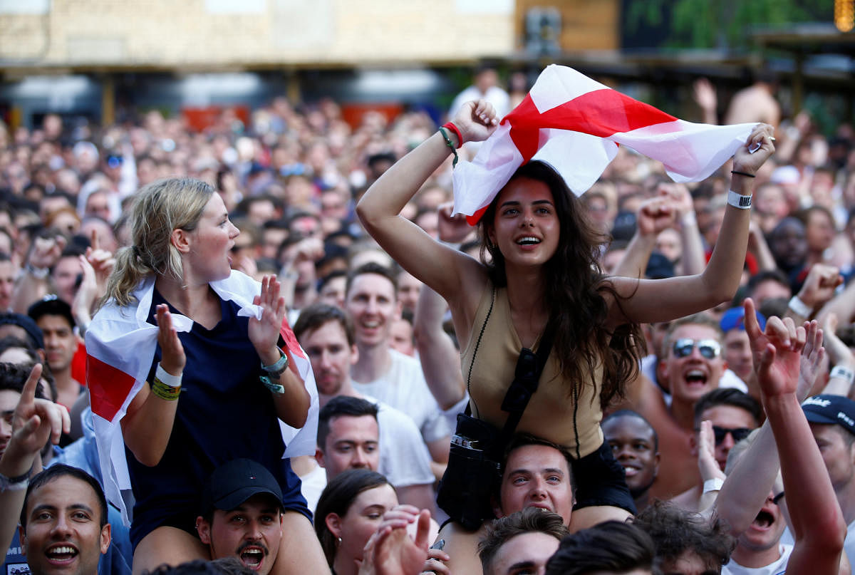 England fans have started dreaming of glory after their side moved to semifinals after beating Sweden on Saturday. Reuters
