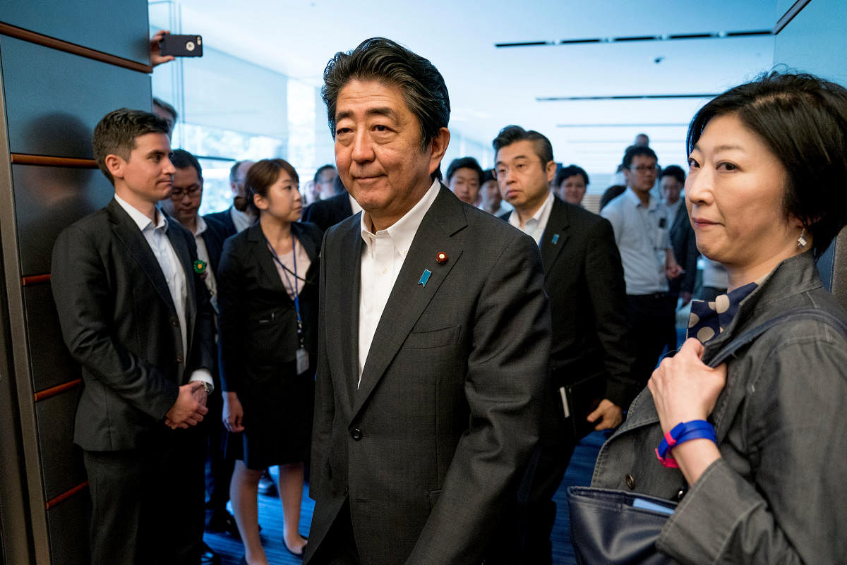 Japanese Prime Minister Shinzo Abe. (Reuters Photo)