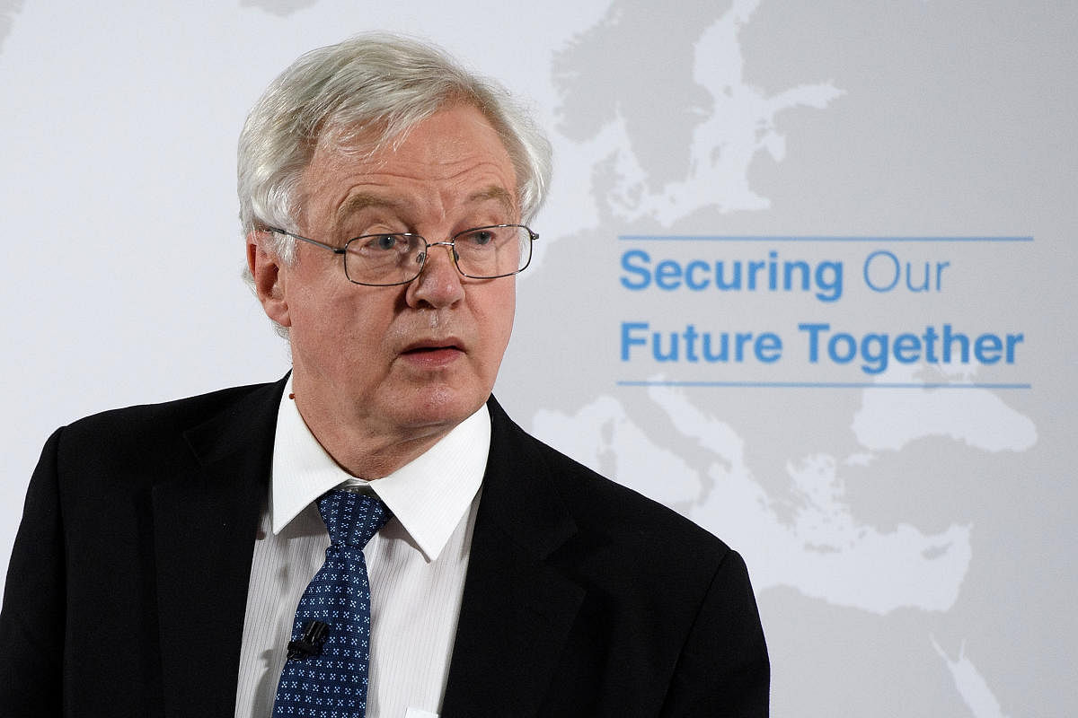 Long-time eurosceptic Davis announced he was stepping down in a letter that was scathing of the agreement thrashed out just two days previously in marathon talks at the prime minister's country retreat Chequers. (Reuters File Photo)