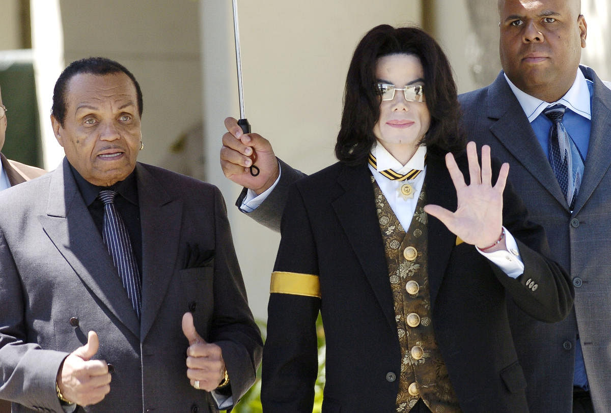 Pop star Michael Jackson and his father Joe Jackson. Reuters File Photo