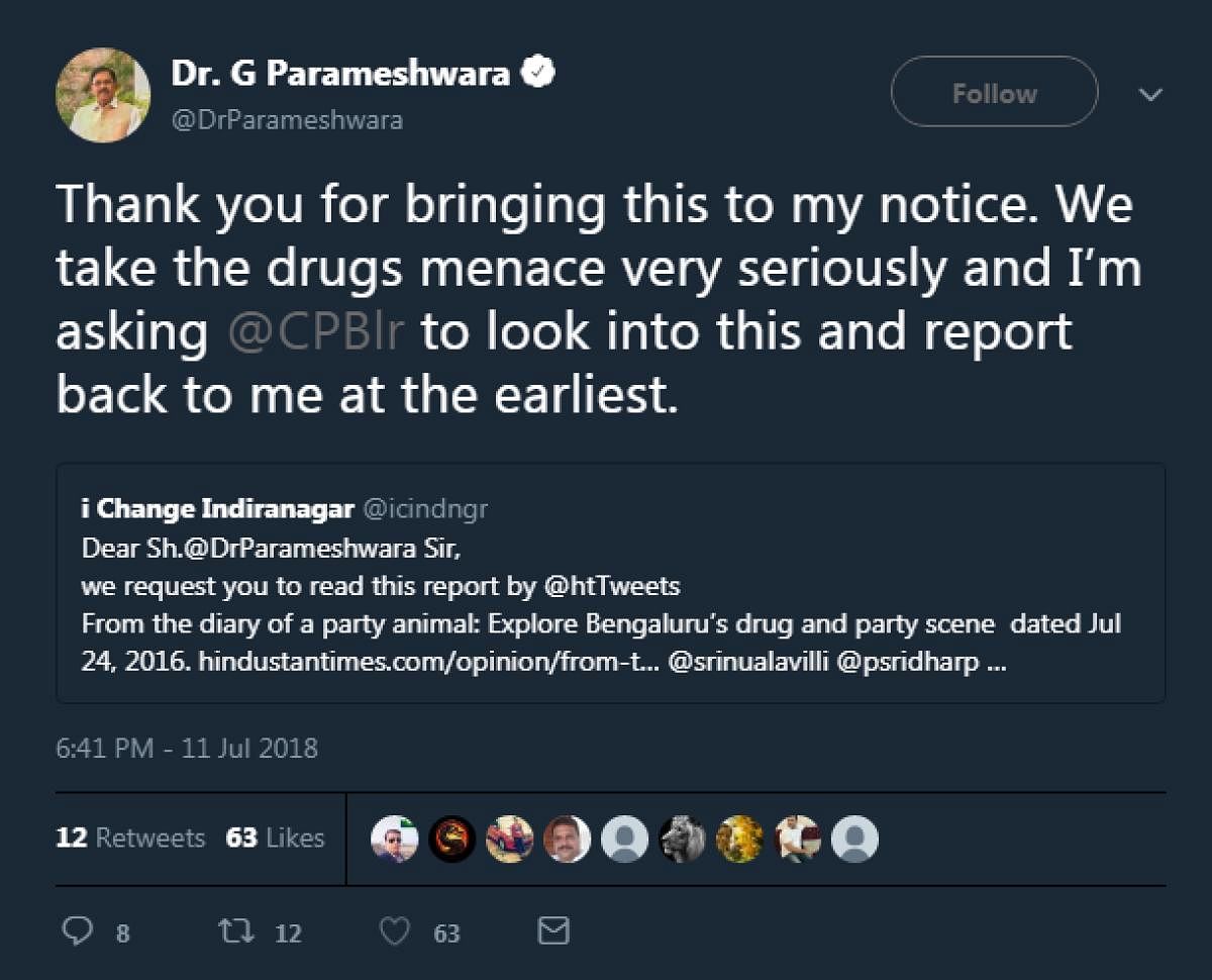 A tweet by Parameshwara