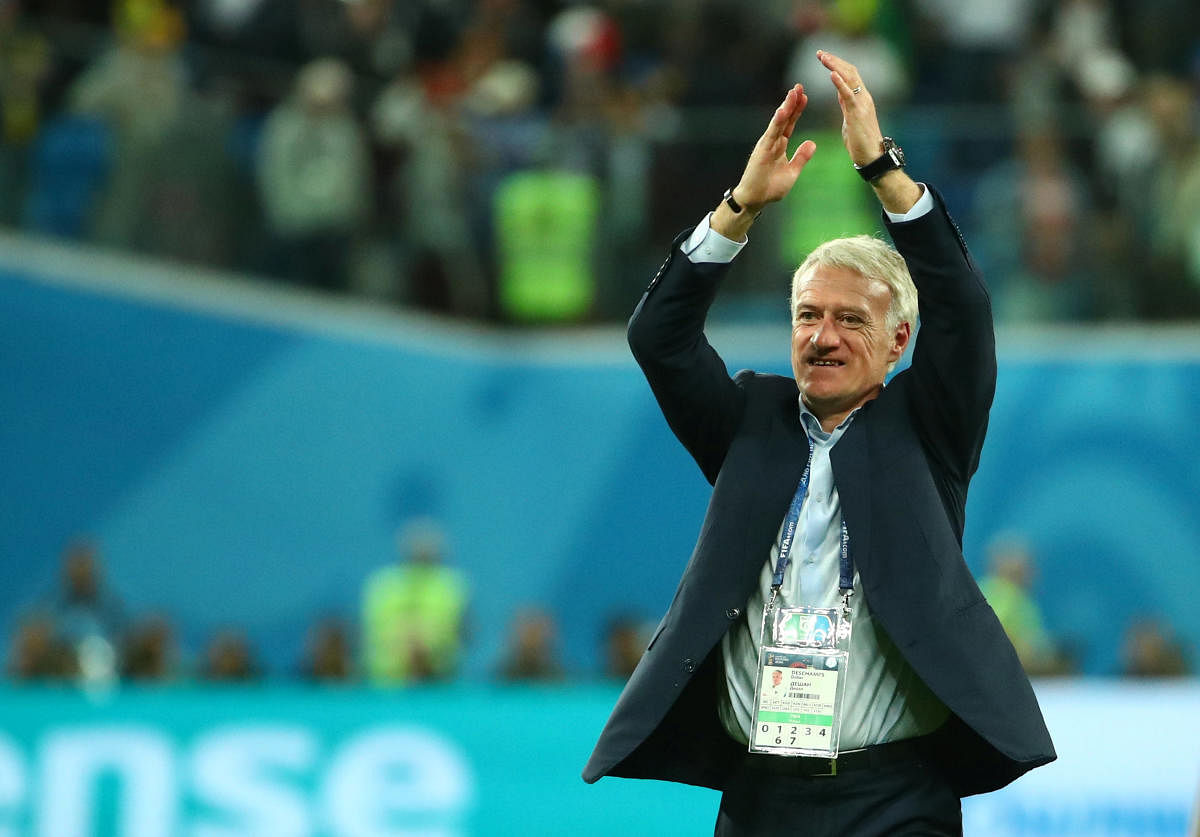 France coach Didier Deschamps is on the verge of joining an exclusive club at the World Cup. Only two men before him have won the World Cup as a player and as a coach. Reuters