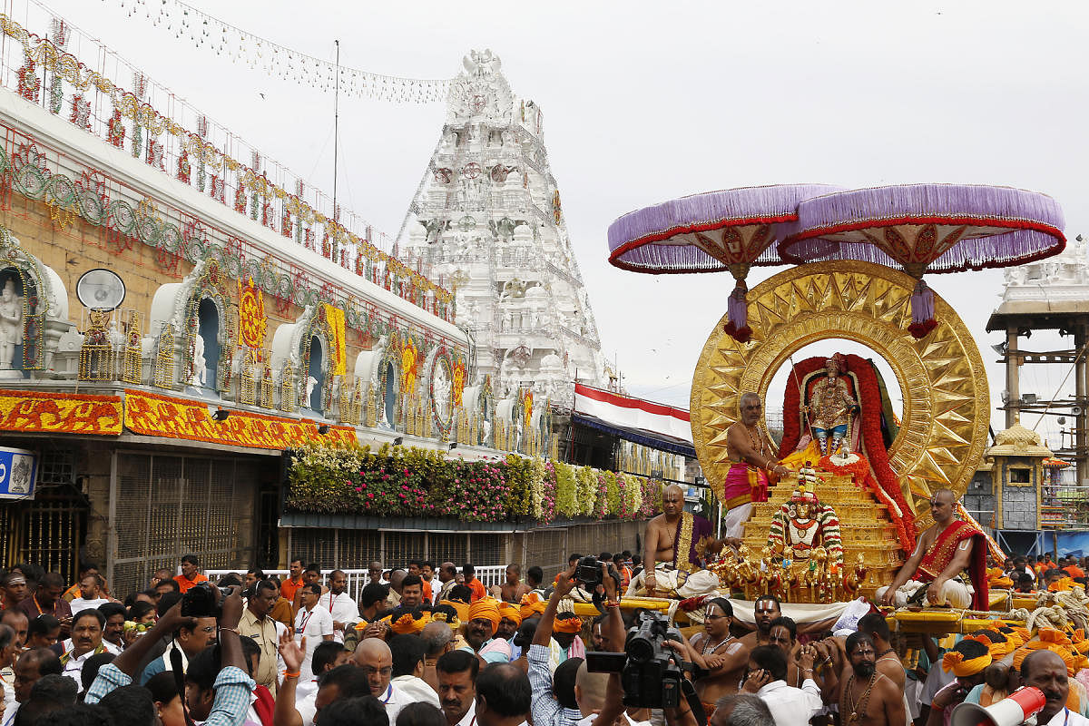The NRI devotees, originally hailing from Andhra Pradesh, donated the huge cash offerings as a fulfilment of their vow, a temple official said. (File Photo)