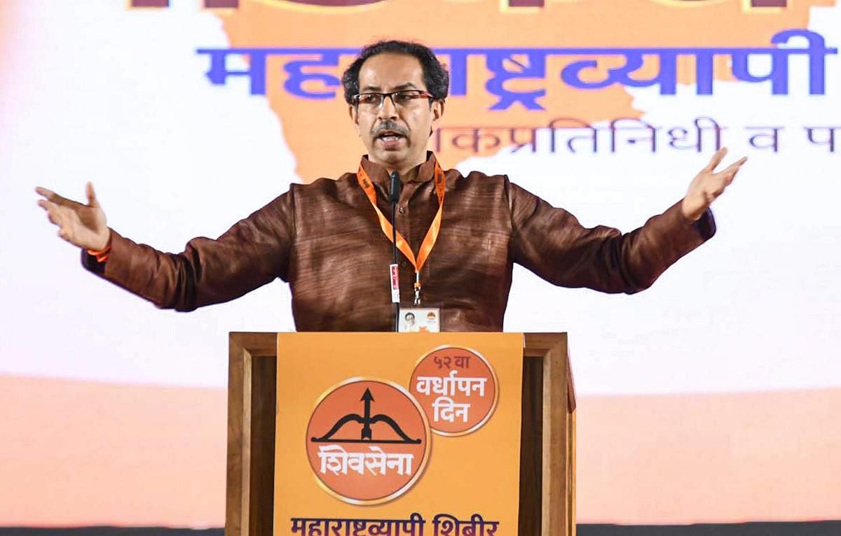 "They (BJP) talk about building a Ram Mandir, bringing Uniform Civil Code and repealing section 370 in Jammu and Kashmir before the election, but which election, 2019 or 2050, they do not specify," Thackeray told reporters. (PTI file photo)