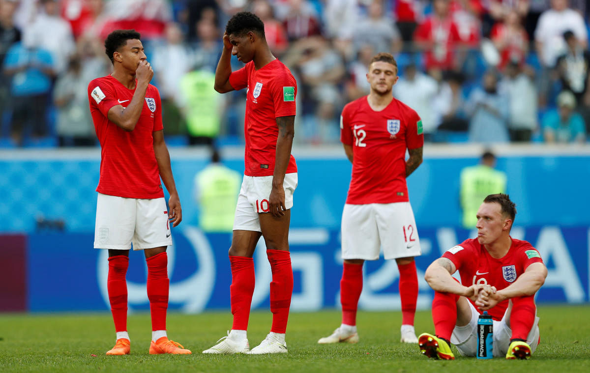  Barring Kieran Trippier (second from right), none of (from left) Jesse Lingard, Marcus Rashford and Phil Jones can be sure of starting a game consistently for their respective clubs. Reuters