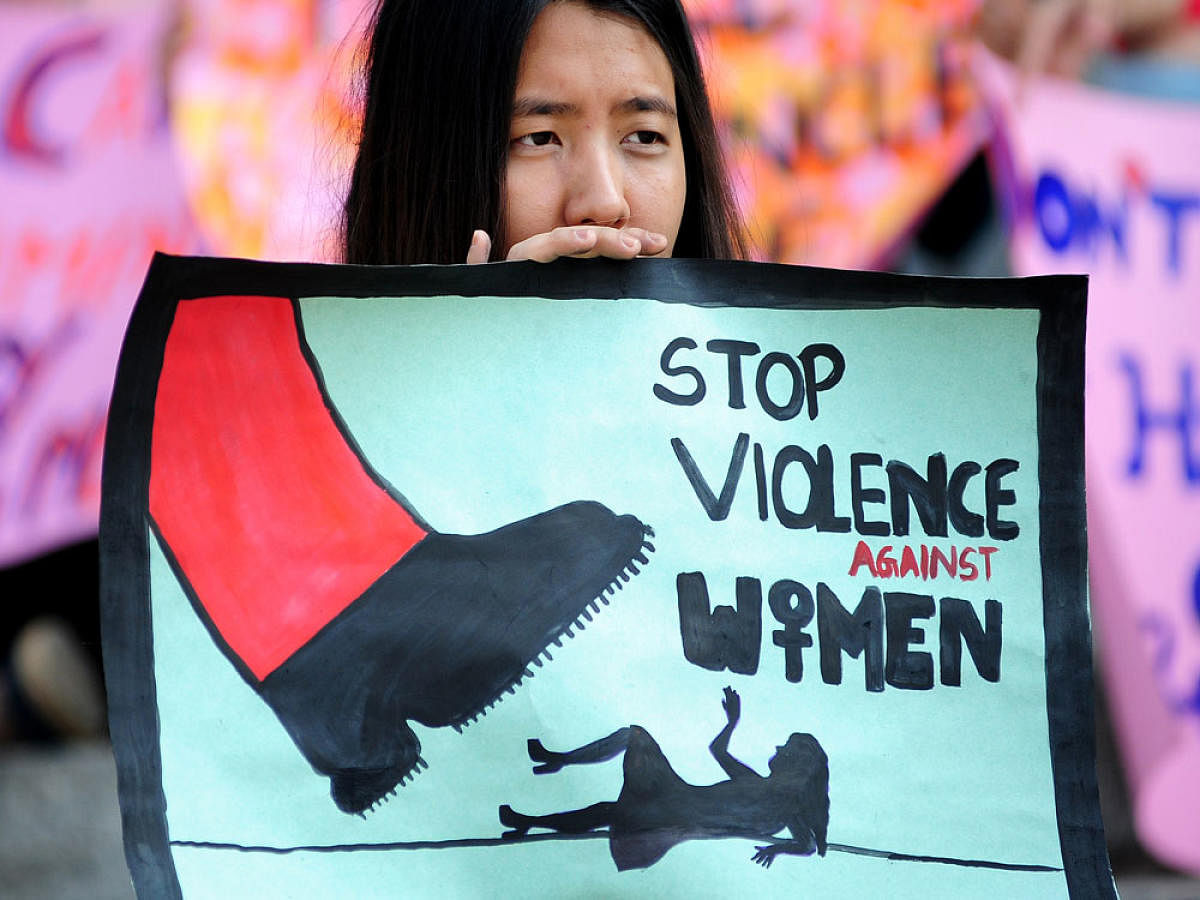 The woman was allegedly burnt alive after she was raped by the five people in her house on Saturday. (DH File Photo)
