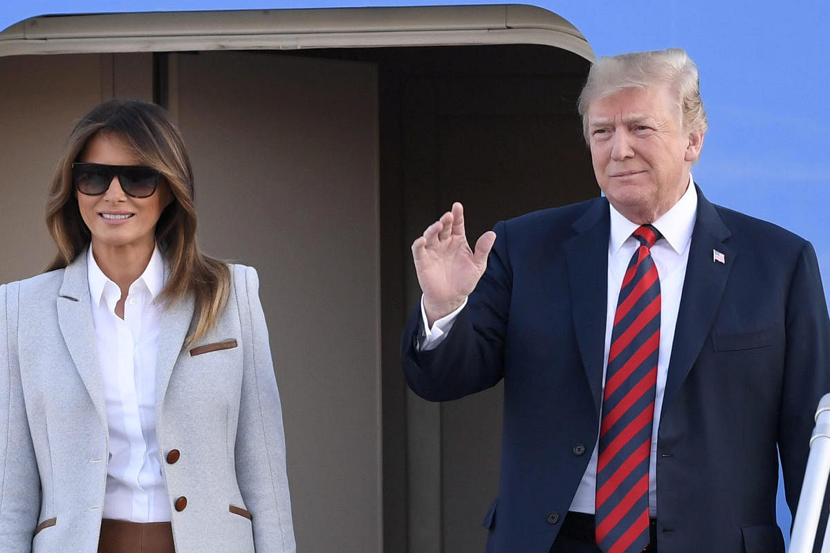 U.S. President Donald Trump and first lady Melania Trump. Reuters photo.