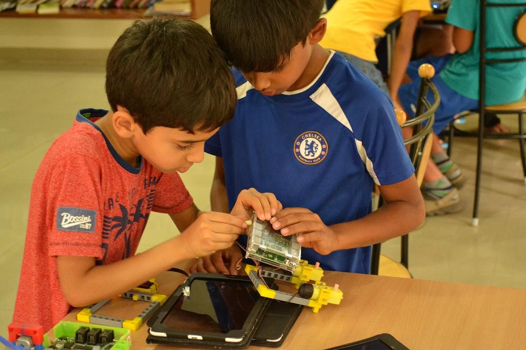 In about a year, a startup — QtPi — has reached out to many schools in Karnataka, Tamil Nadu, Andhra Pradesh and Maharashtra, with children as young as first graders learning robotics and honing their analytical capabilities.