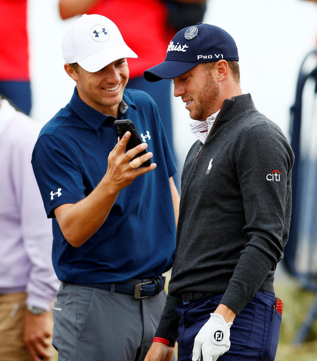 DEADLY DUO: Defending champion Jordan Spieth (left) and fellow American Justin Thomas are amongst the favourites to land the spoils. REUTERS