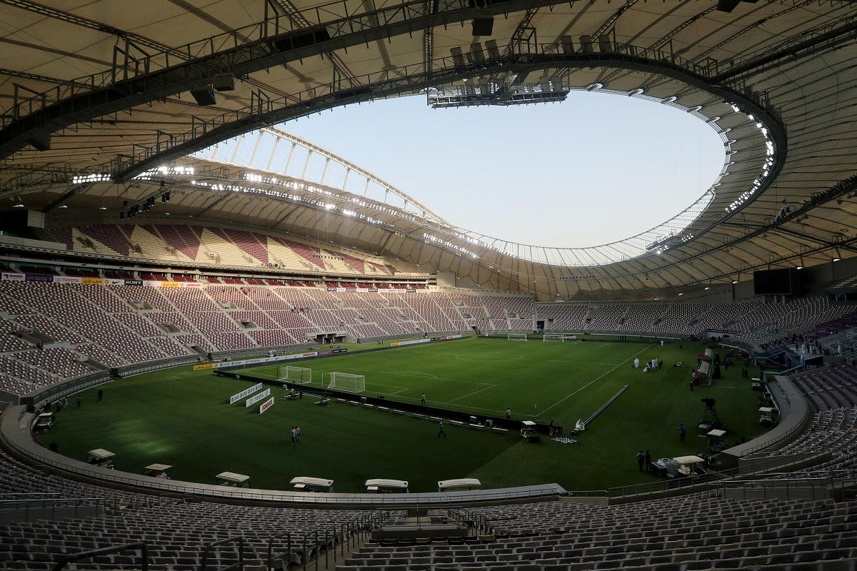 The Khalifa International Stadium in Doha, one of the eight venues for the 2022 World Cup, is already complete and will be hosting the World Athletics Championships next year. REUTERS 