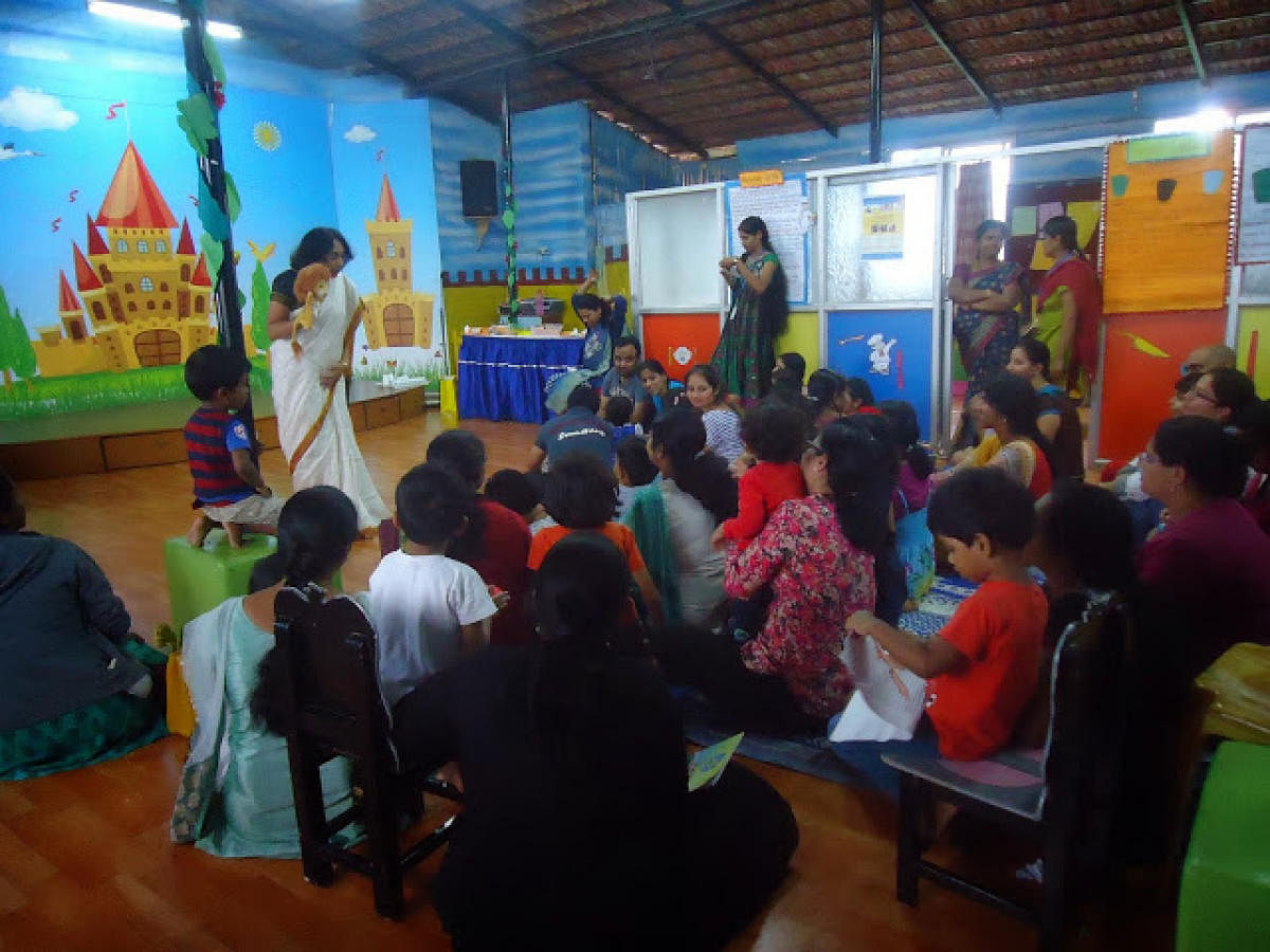 A storytelling session at Katharangam.