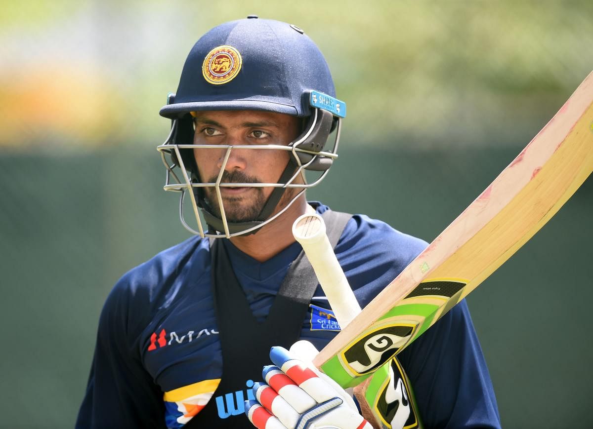 Sri Lankan cricketer Danushka Gunathilaka has been handed a six-match ban by the Sri Lankan cricket board for breaching player rules. AFP 