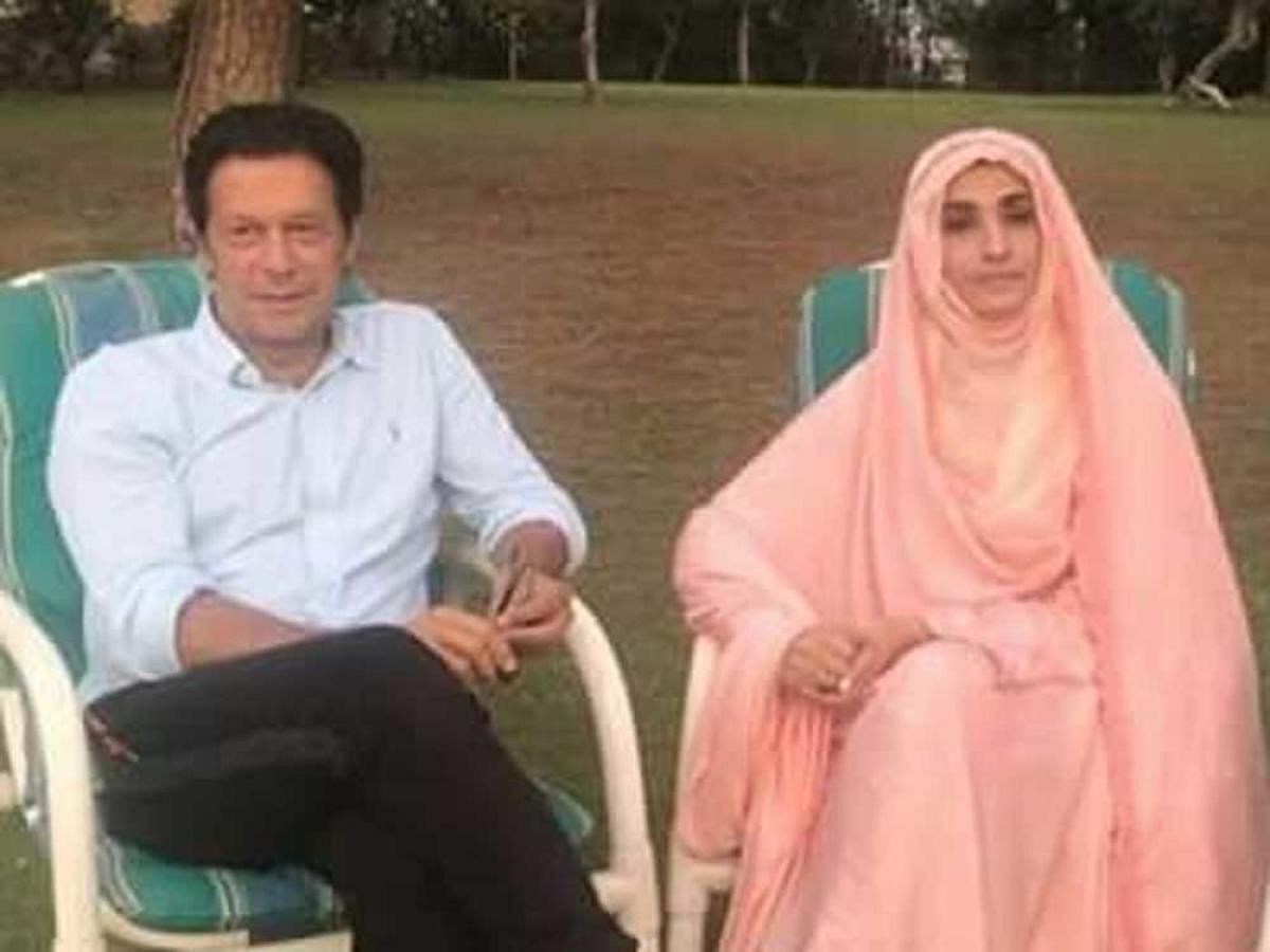 Imran Khan and his wife Bushra Maneka. Image courtesy Twitter.