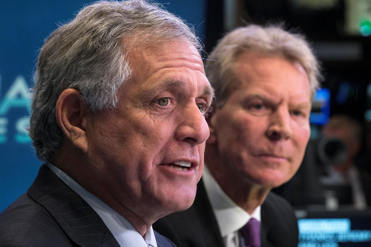 CBS Chief Executive Les Moonves (Left). (REUTERS File Photo)
