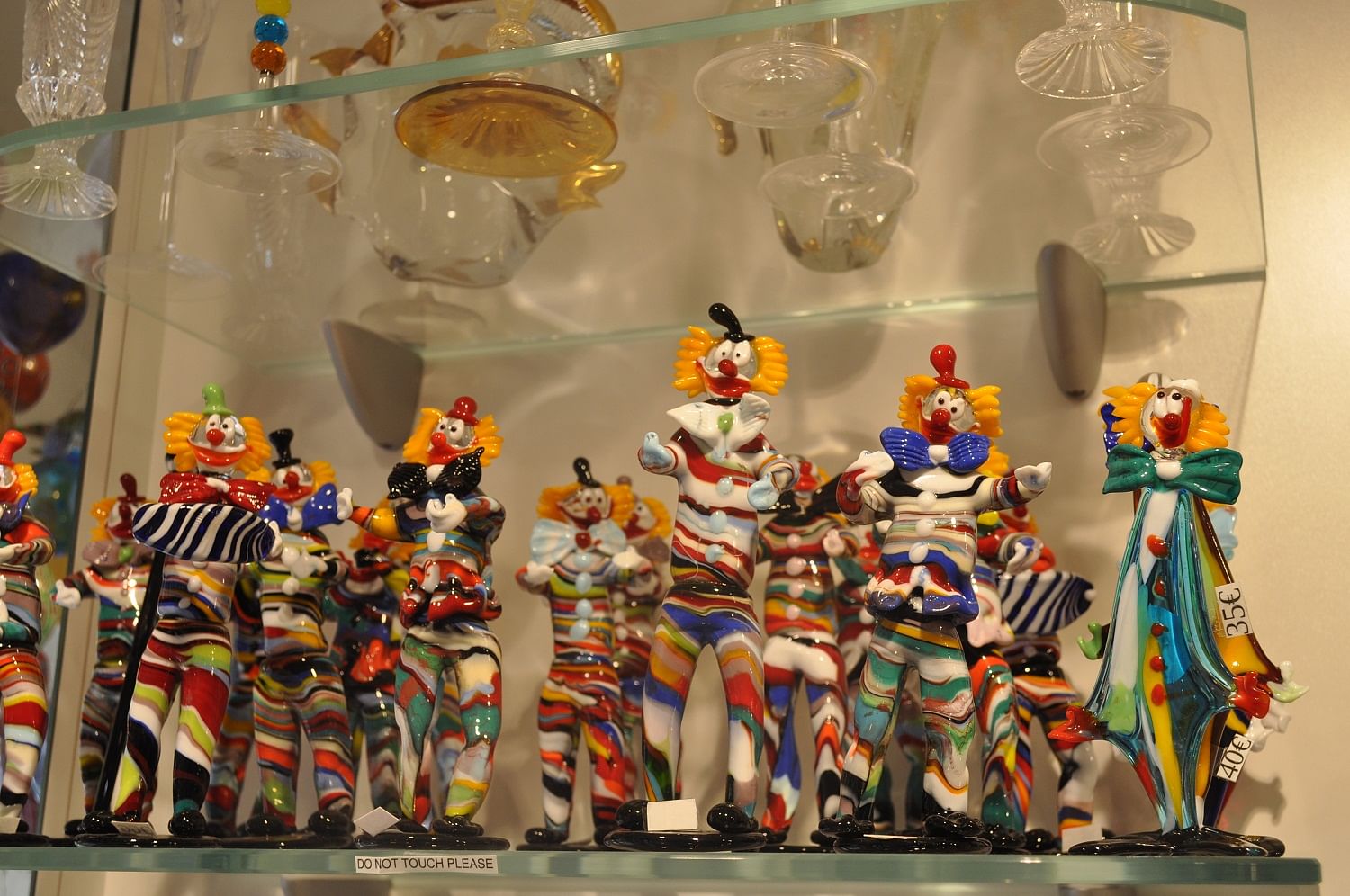 Glass artefacts in Murano. Photo by author