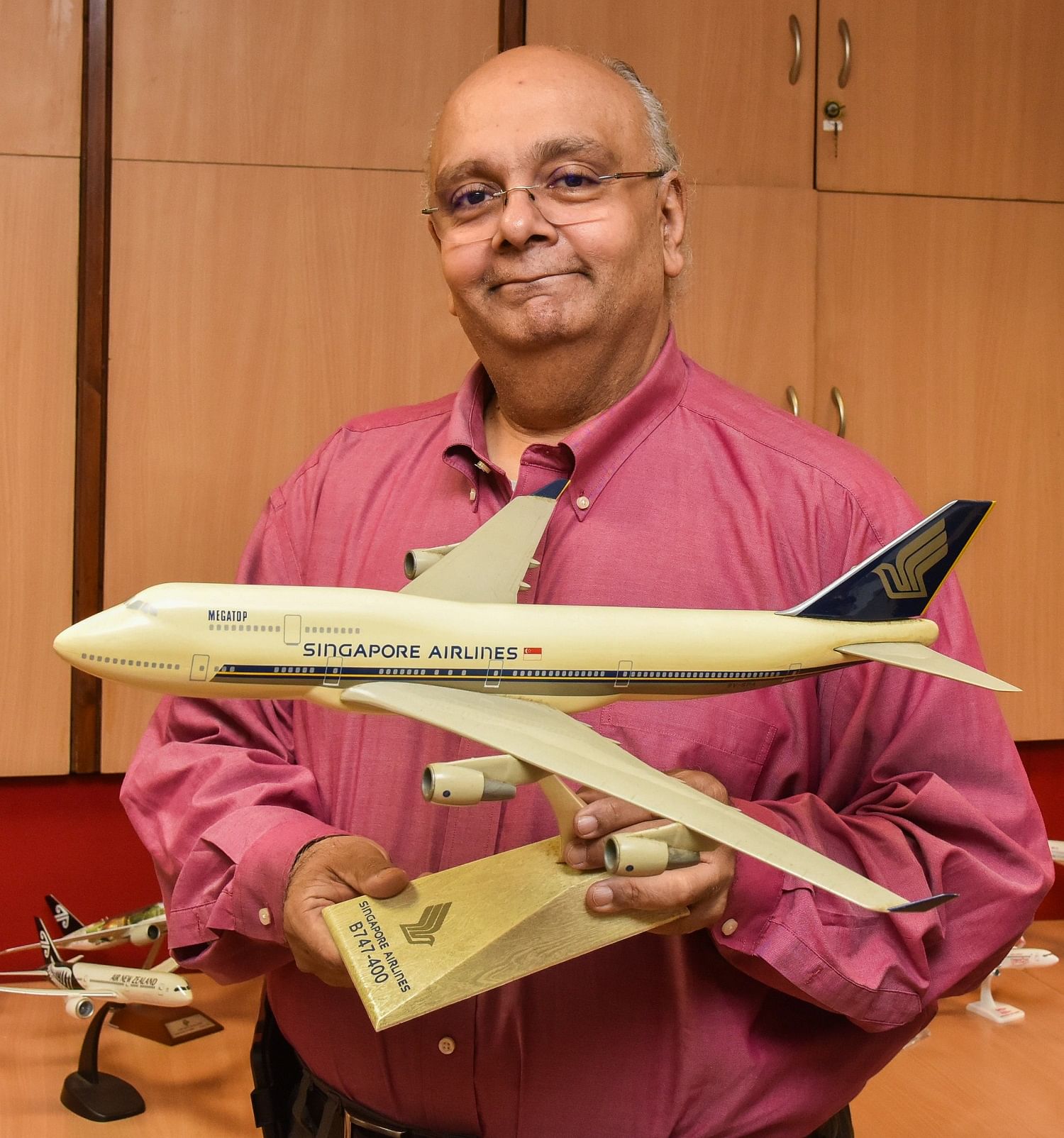 Devesh Agarwal has a collection of around 100 airplane models.  