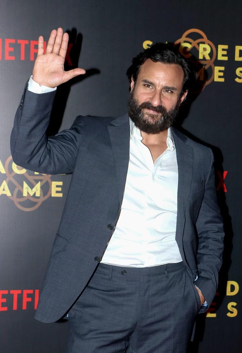 Bollywood actor Saif Ali Khan attends the screening of the Netflix's Web television series 'Sacred Games', in Mumbai on Thursday, June 28, 2018. PTI Photo