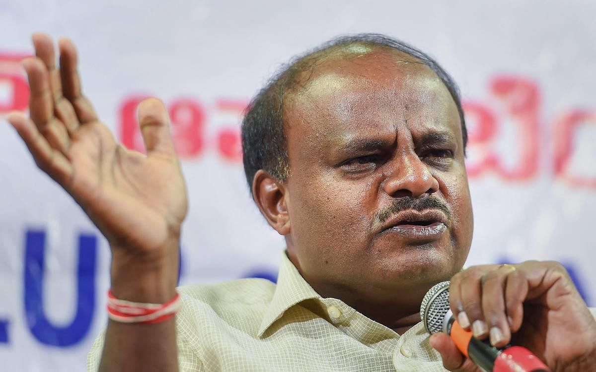 In photo: Chief Minister H D Kumaraswamy. PTI photo. 