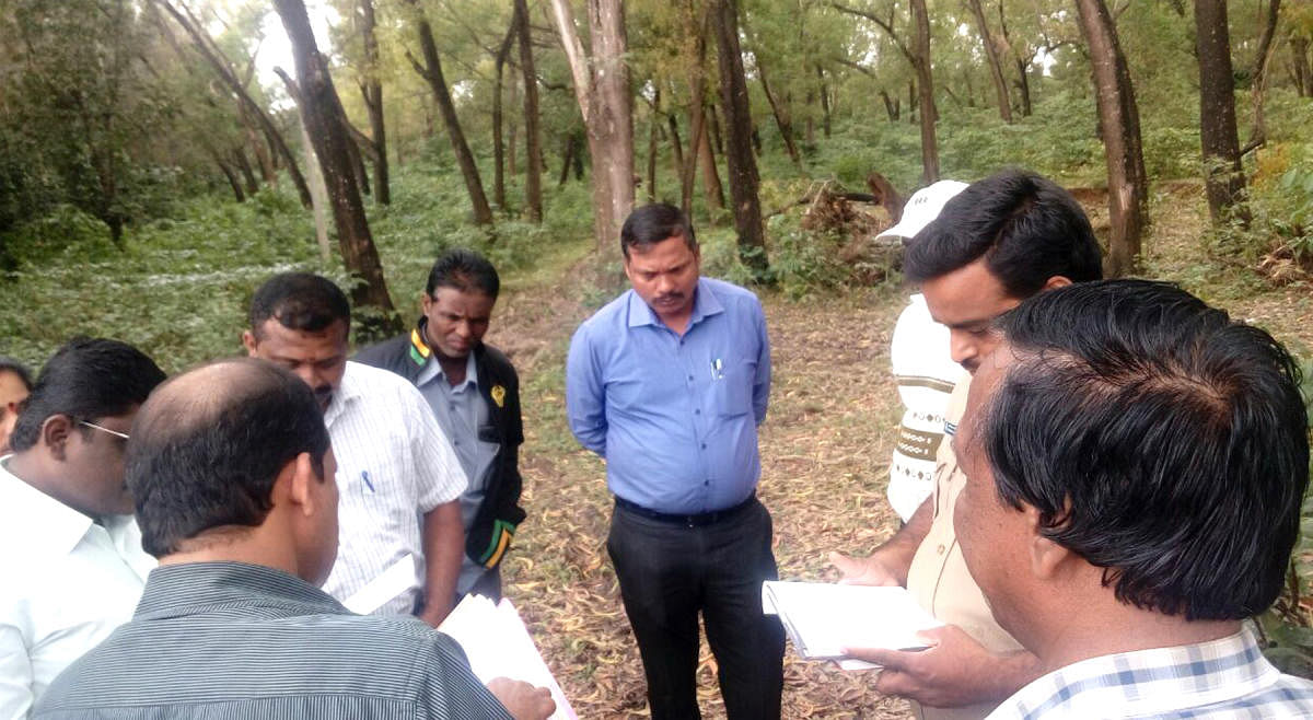 Officials inspect the land for the purpose.