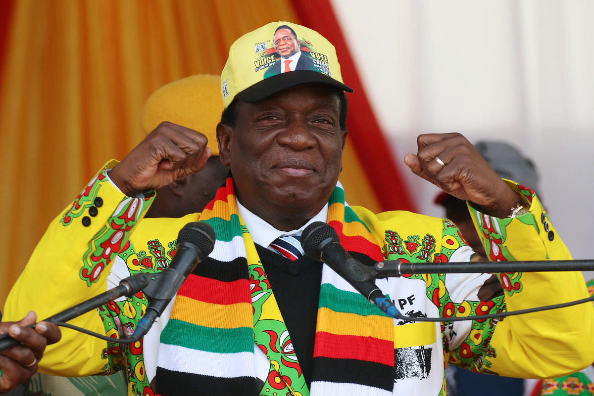 Emmerson Mnangagwa. Reuters photo.