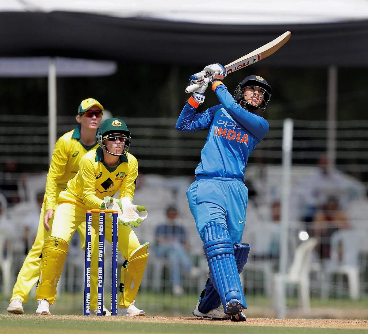 Smriti Mandhana smashed a 60-ball-hundred as she powered Western Storms to an easy seven-wicket win over Lancashire Thunder. PTI FILE PHOTO