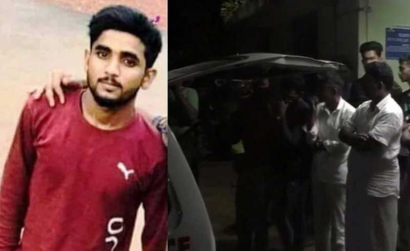 Abubakar Siddique (21), a DYFI activist from Uppala was attacked by unknown persons in Majeshwaram around 11 pm on Sunday. (Image: ANI/Twitter)
