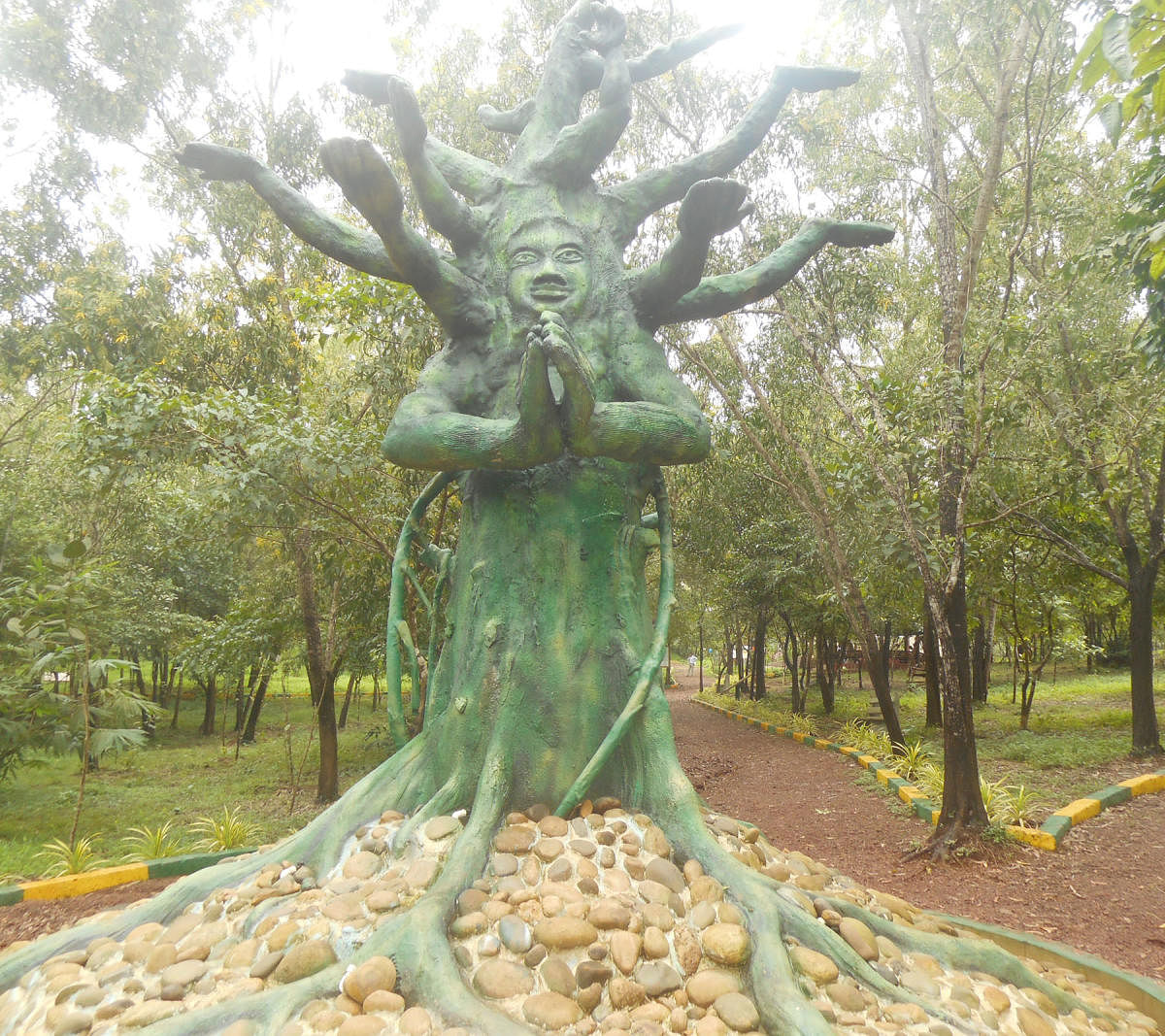 A view of Salumarada Thimmakka Tree Park.