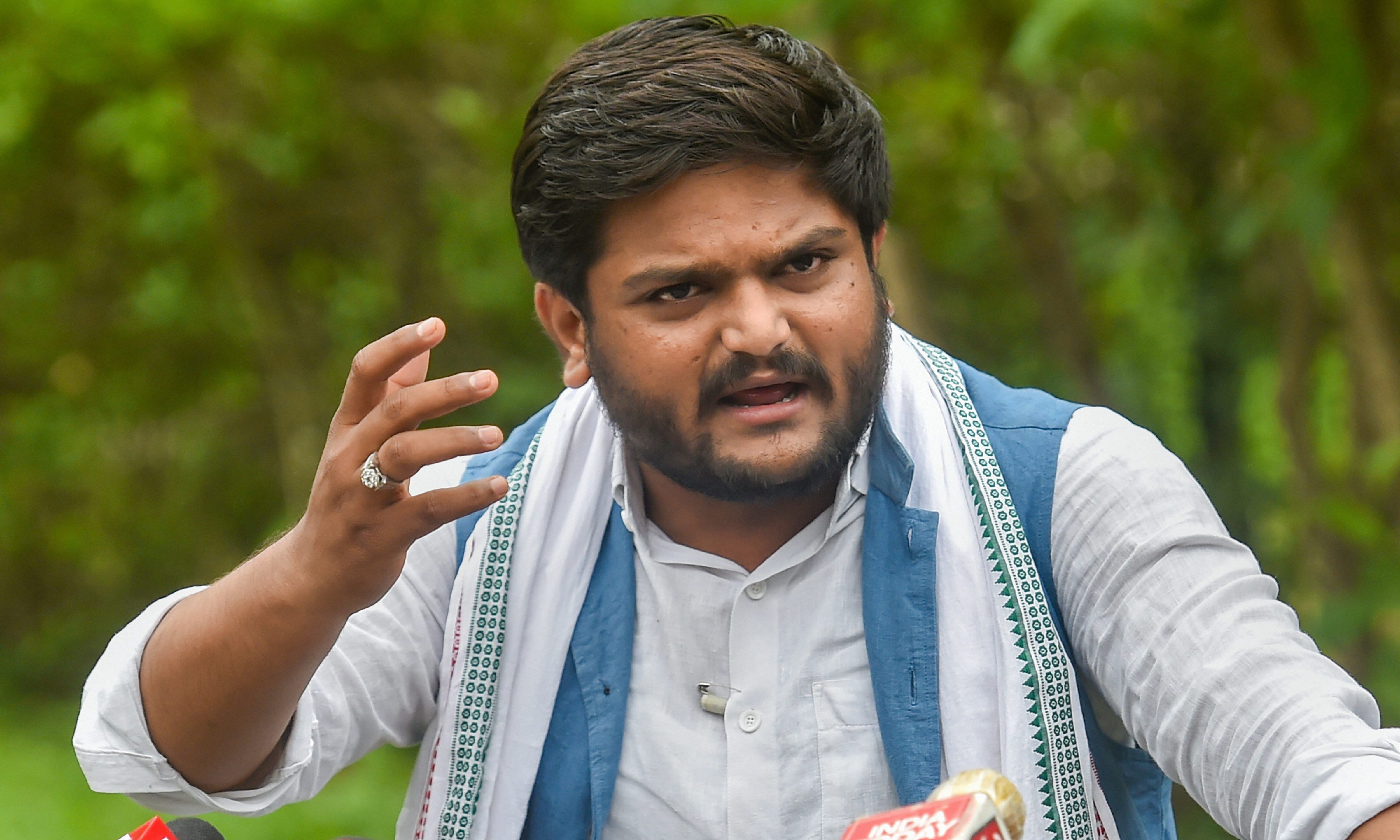 The Gujarat Police on Saturday detained Patel quota stir leader Hardik Patel and later released him