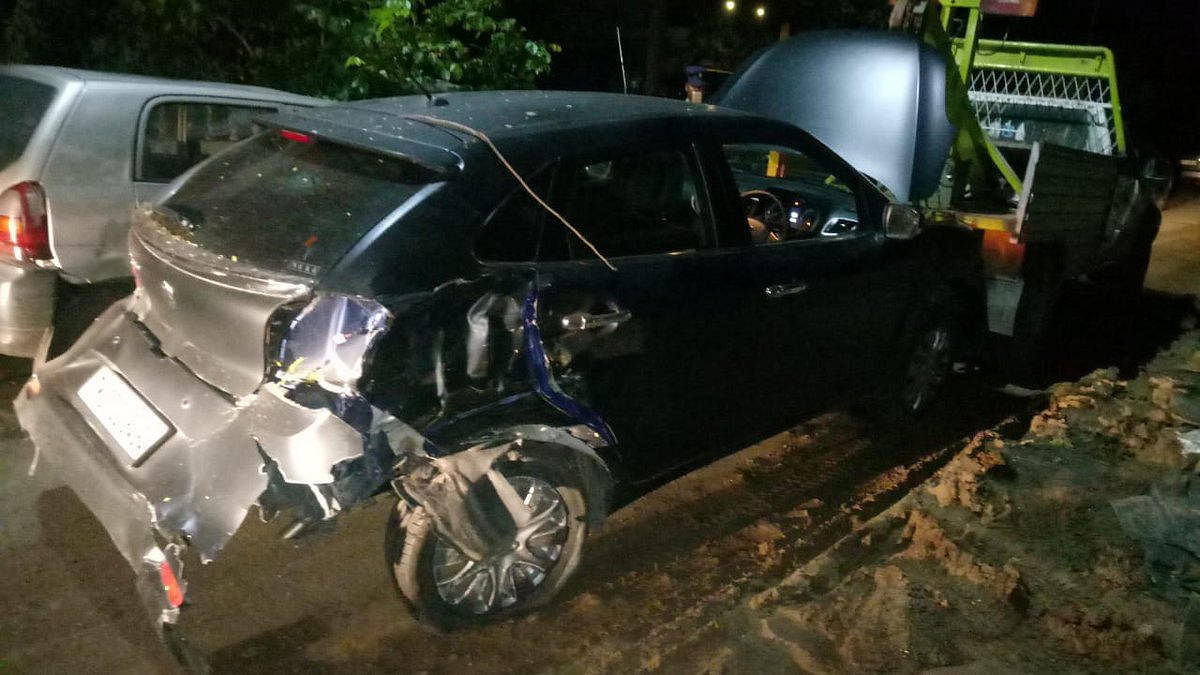 Tamil film Actor Vikram's son Dhruv was arrested after a car allegedly driven by him rammed into a parked autorickshaw here, injuring its driver, early today, police said. Picture courtesy Twitter