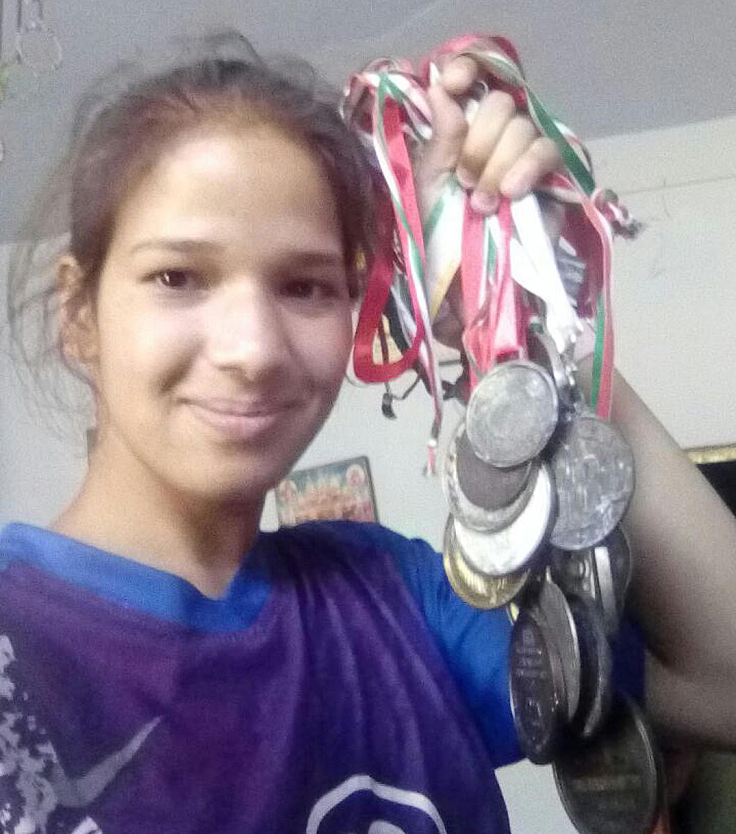 Garima Joshi, an athelete from Uttarakhand who met with an accident near Udupi.