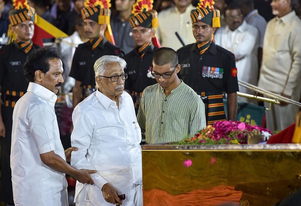 His remarks come at a time when Alagiri, expelled by DMK patriarch and their father M Karunanidhi in 2014 at the height of his fight with Stalin over establishing supremacy in Tamil Nadu's main opposition party, has raised a banner of revolt. PTI Photo
