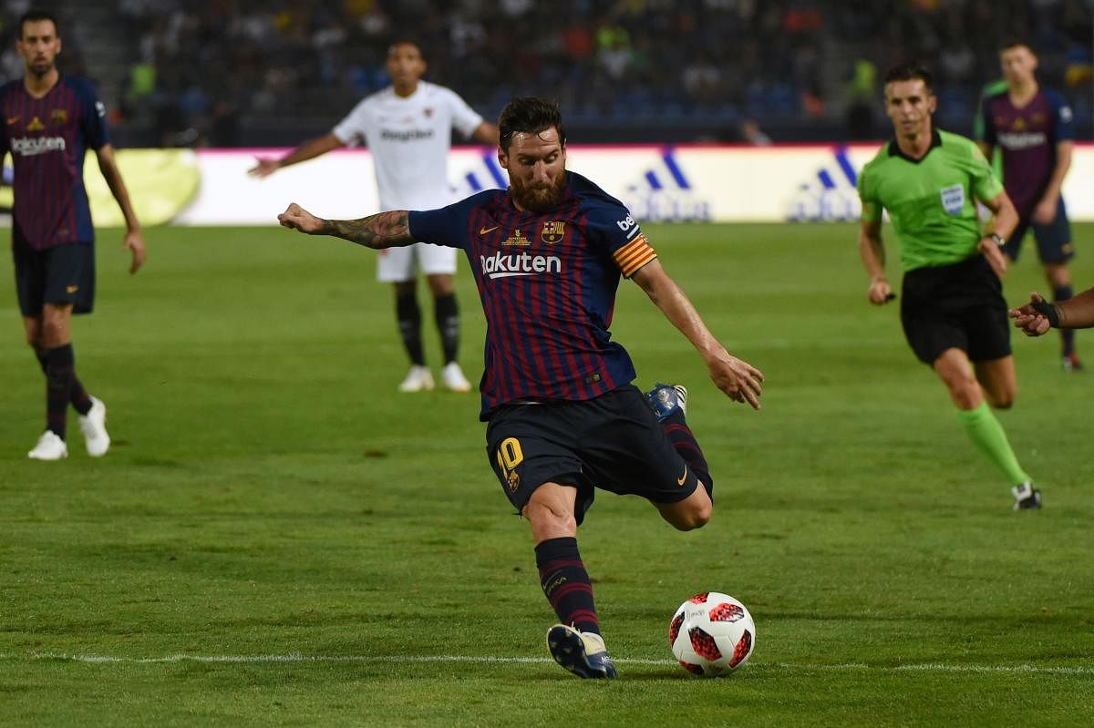 Barcelona's Argentinian forward Lionel Messi. (AFP file photo)