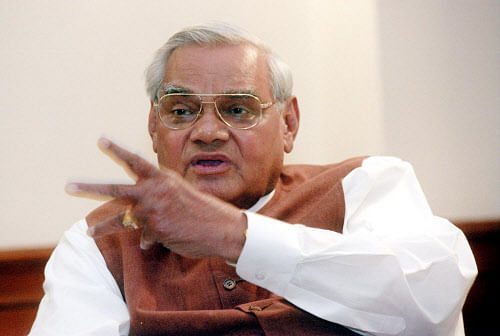 Former prime minister Atal Bihari Vajpayee. (DH file photo)